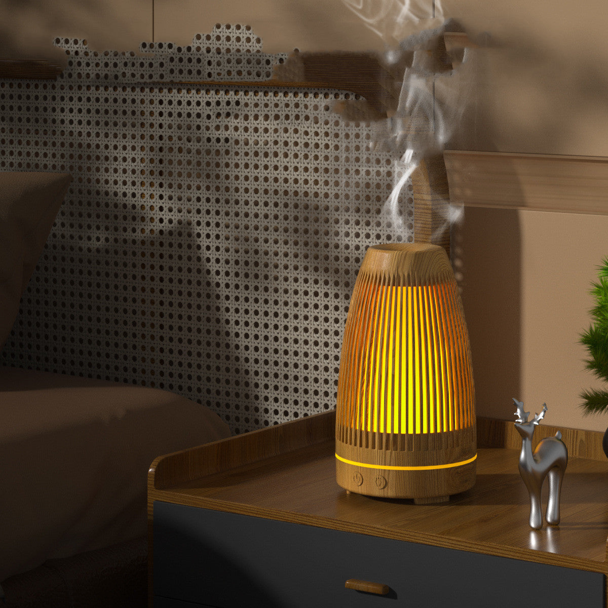 New Flame Aromatherapy Machine Creative Timing Humidifier