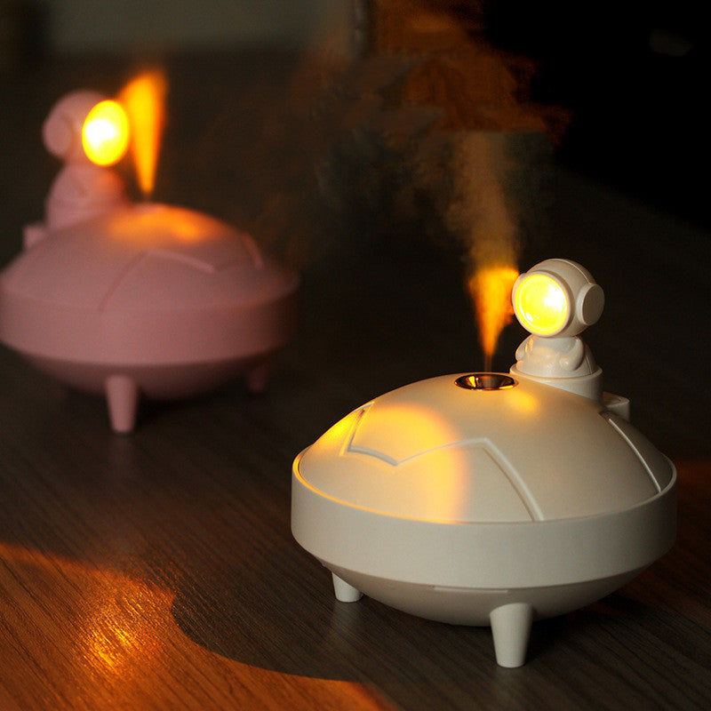 Astronaut Sunset Lamp Humidifier 2 Spraying Mode 360 Degree Rotating Head Astronaut Light USB Charging Projector Lamp